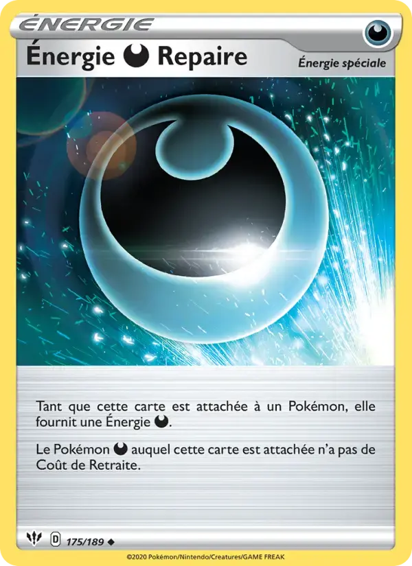Carte Pokémon Énergie Darkness Repaire #175 — Ténèbres Embrasées