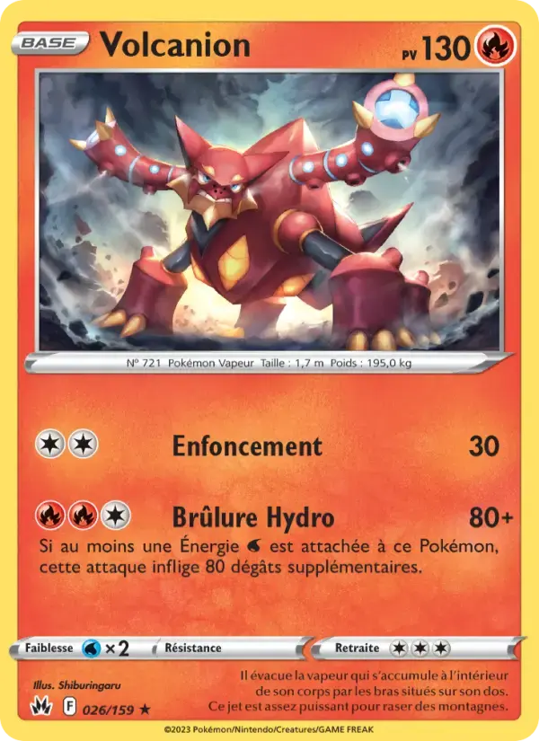 Carte Pokémon Volcanion #026 — Zénith Suprême