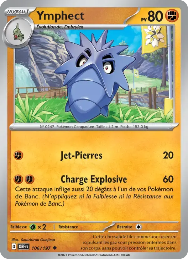 Carte Pokémon Ymphect #106 — Flammes Obsidiennes