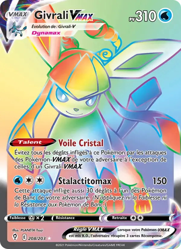Carte Pokémon Givrali VMAX #208 — Évolution Céleste