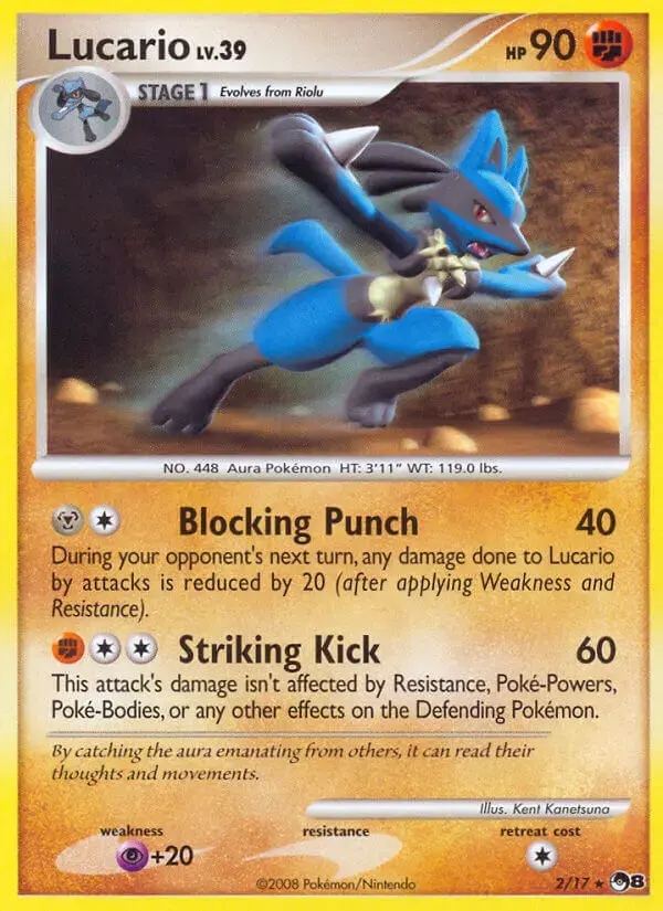 Carte Pokémon Lucario #2 — POP 8