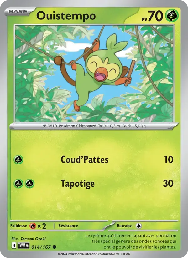 Carte Pokémon Ouistempo #014 — Mascarade Crépusculaire