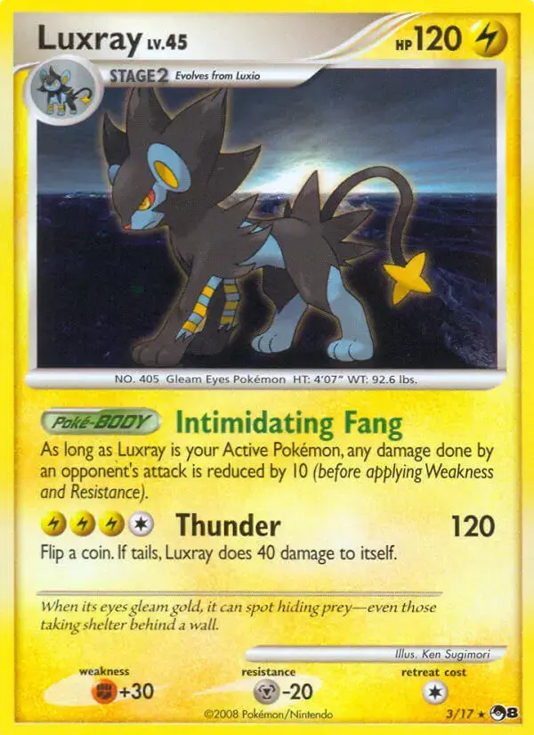 Carte Pokémon Luxray #3 — POP 8