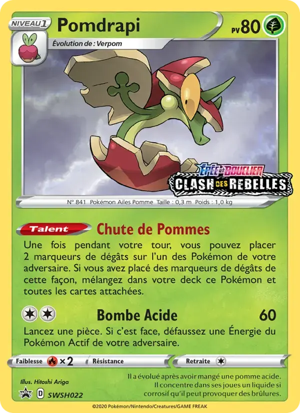 Carte Pokémon Pomdrapi #SWSH022 — Promos Épée et Bouclier