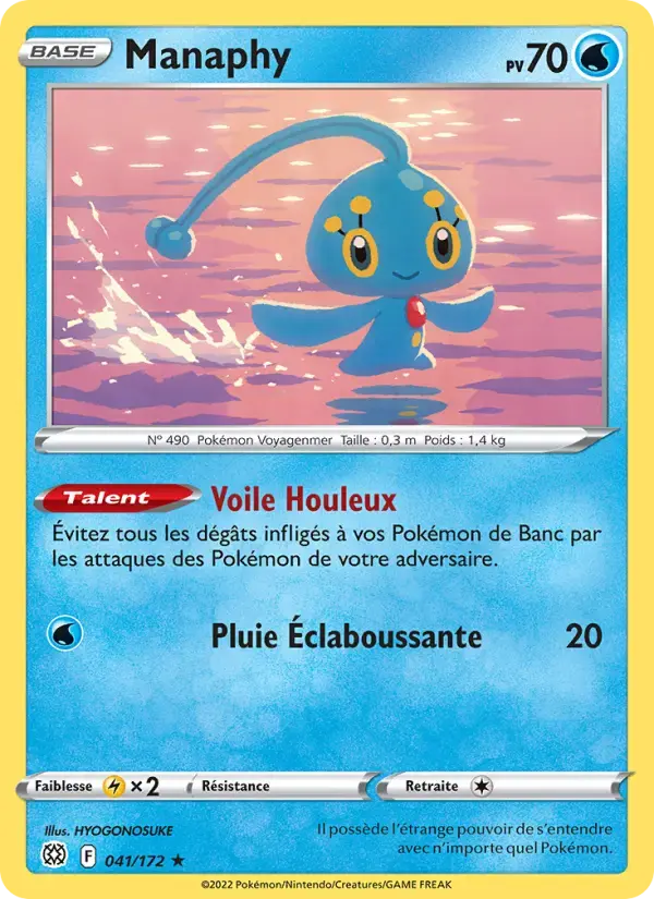 Carte Pokémon Manaphy #041 — Stars Étincelantes