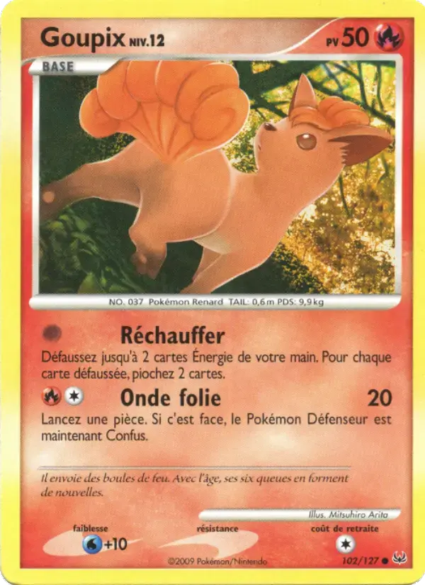 Carte Pokémon Goupix #102 — Platine