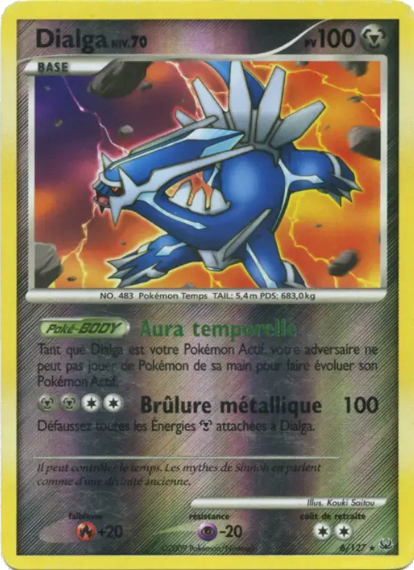 Carte Pokémon Dialga #6 — Platine