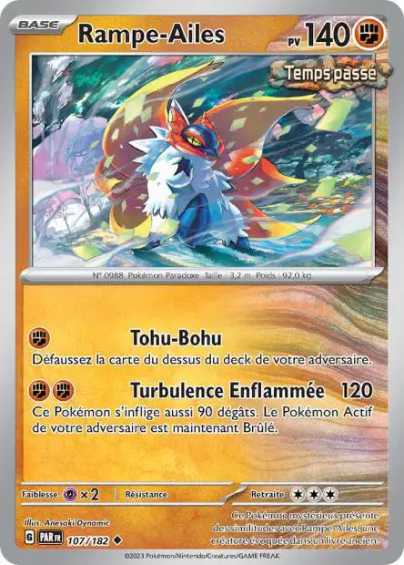Carte Pokémon Rampe-Ailes #107 Stamp — Faille Paradoxe