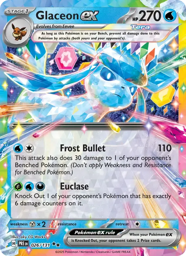 Glaceon ex #026 — Prismatic Evolutions