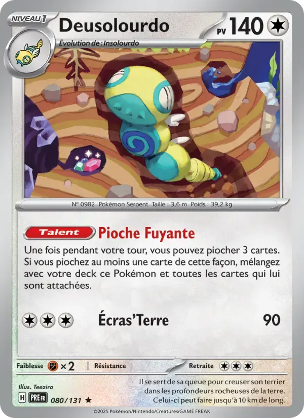 Carte Pokémon Deusolourdo #080 — Évolutions Prismatiques