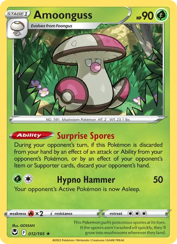 Amoonguss #012 — Silver Tempest
