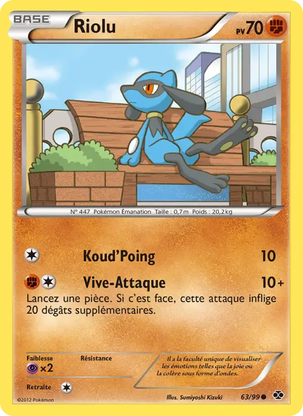 Carte Pokémon Riolu #63 — Destinées Futures