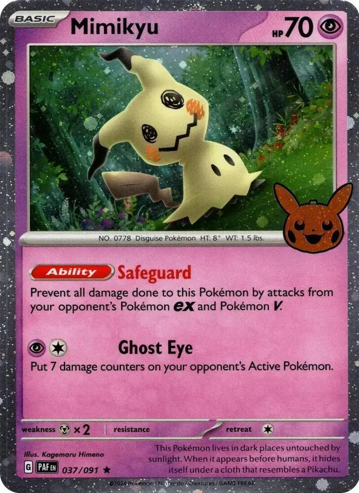 Mimikyu - 037/091 (Cosmos Holo) #037 — Trick or Trade BOOster Bundle 2024