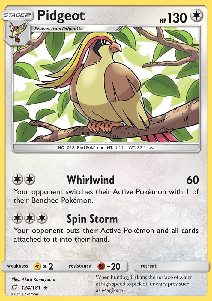 Pidgeot #124 — Team Up