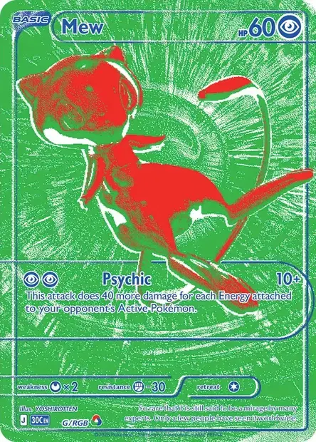 Carte Pokémon Mew #G/RGB — 30ᵉ Anniversaire