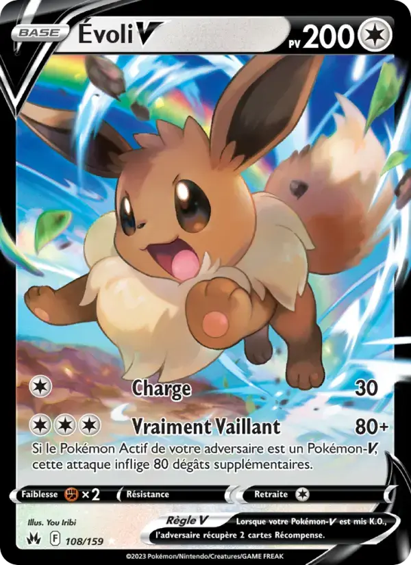 Carte Pokémon Évoli V #108 — Zénith Suprême