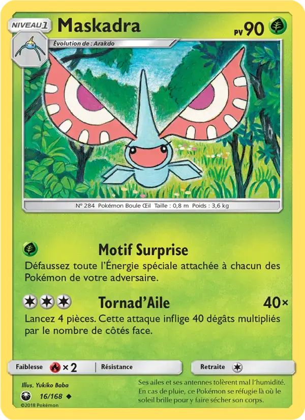 Carte Pokémon Maskadra #16 — Tempête Céleste