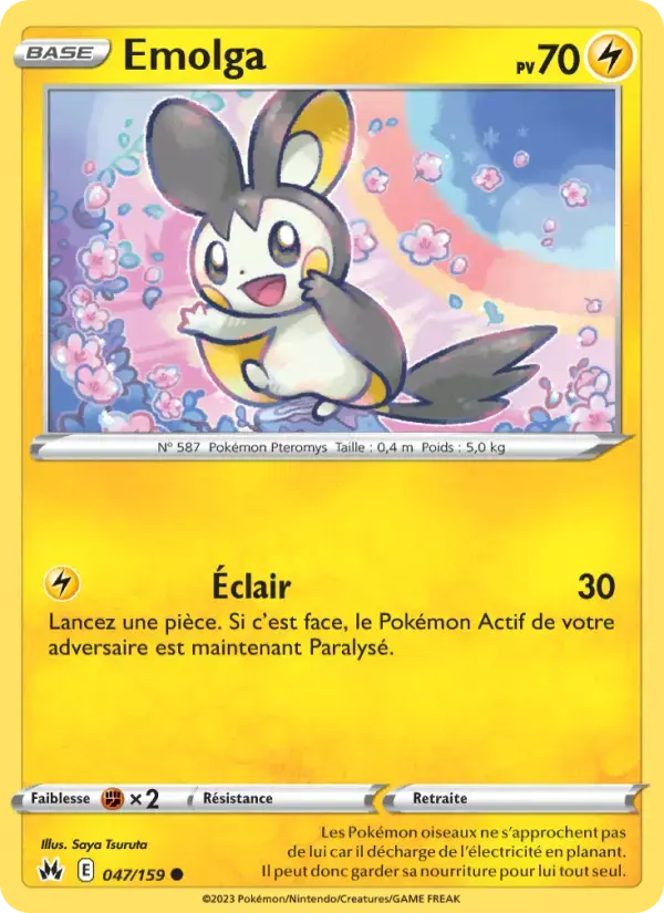 Carte Pokémon Emolga #047 — Zénith Suprême