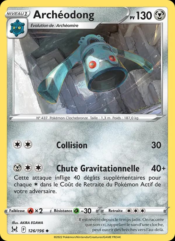 Carte Pokémon Archéodong #126 — Origine Perdue