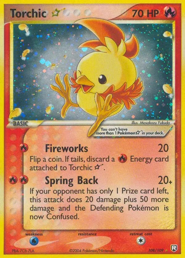 Torchic ★ #108 — EX Team Rocket Returns