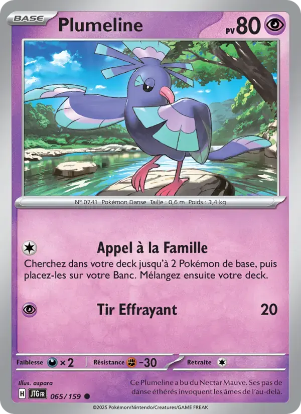 Carte Pokémon Plumeline #065 — Aventures Ensemble
