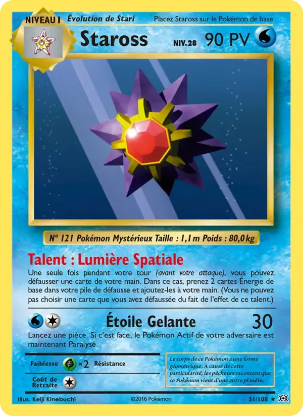Carte Pokémon Staross #31 — Évolutions XY