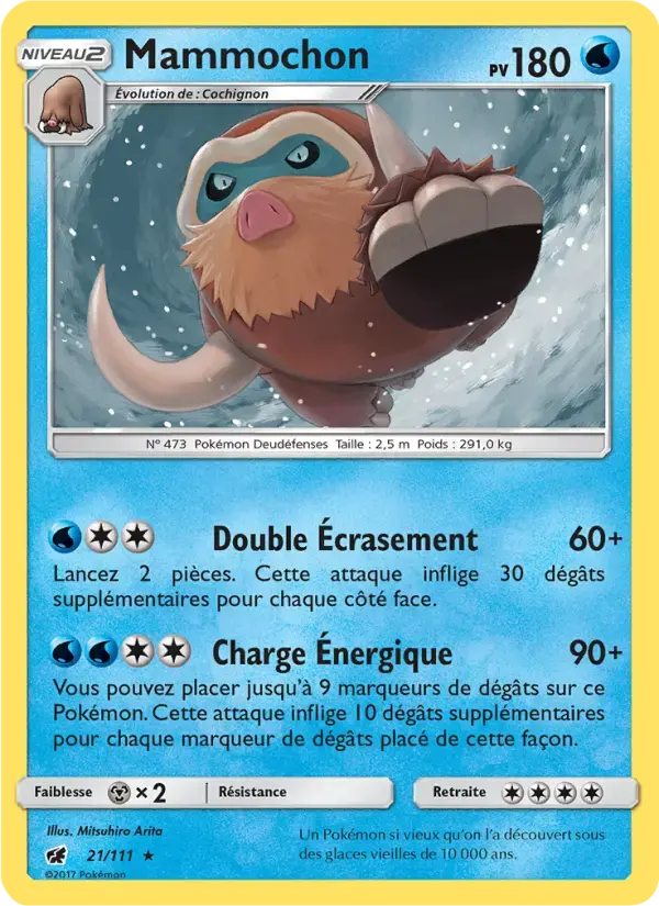 Carte Pokémon Mammochon #21 — Invasion Carmin
