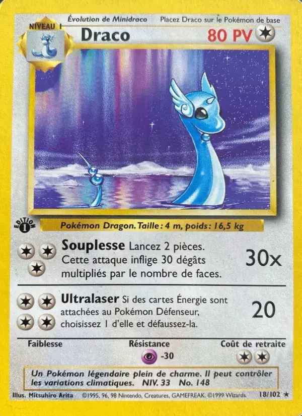 Carte Pokémon Draco #18 — Set de Base