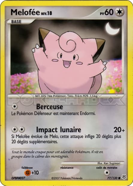 Carte Pokémon Melofée #77 — Diamant et Perle