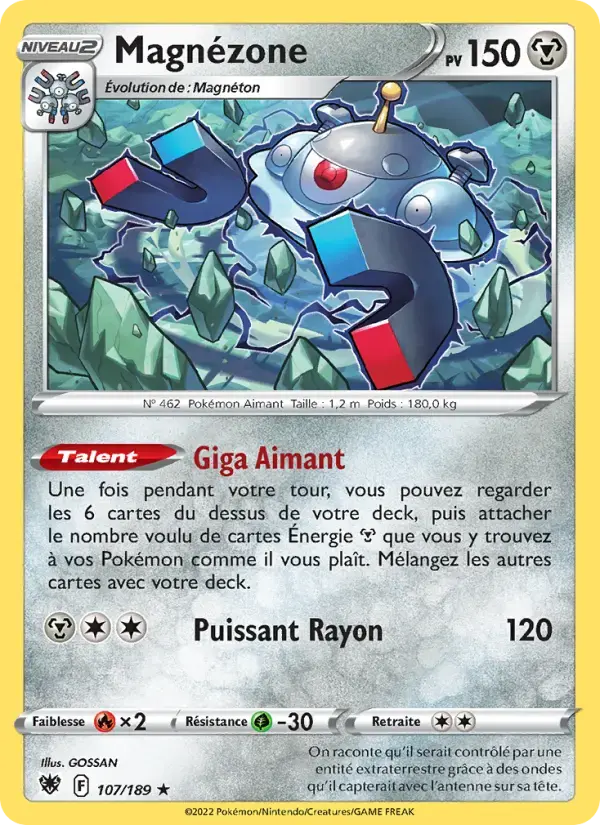 Carte Pokémon Magnézone #107 — Astres Radieux