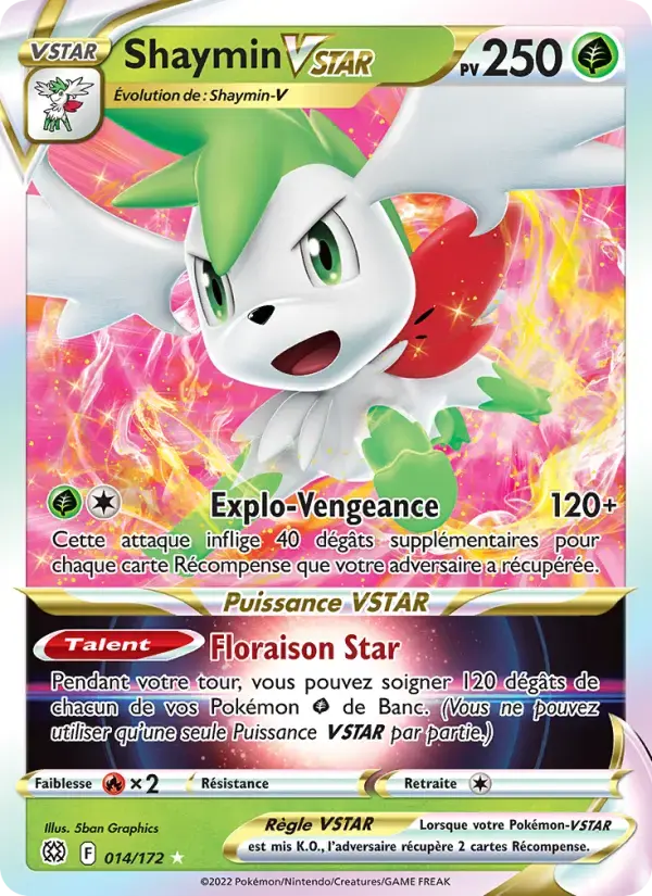 Carte Pokémon Shaymin VSTAR #014 — Stars Étincelantes