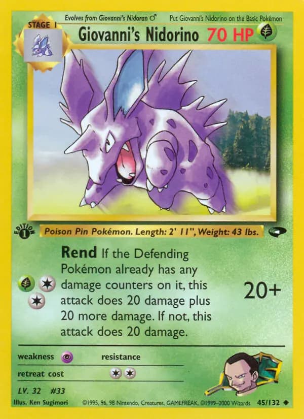 Giovanni's Nidorino #45 — Gym Challenge