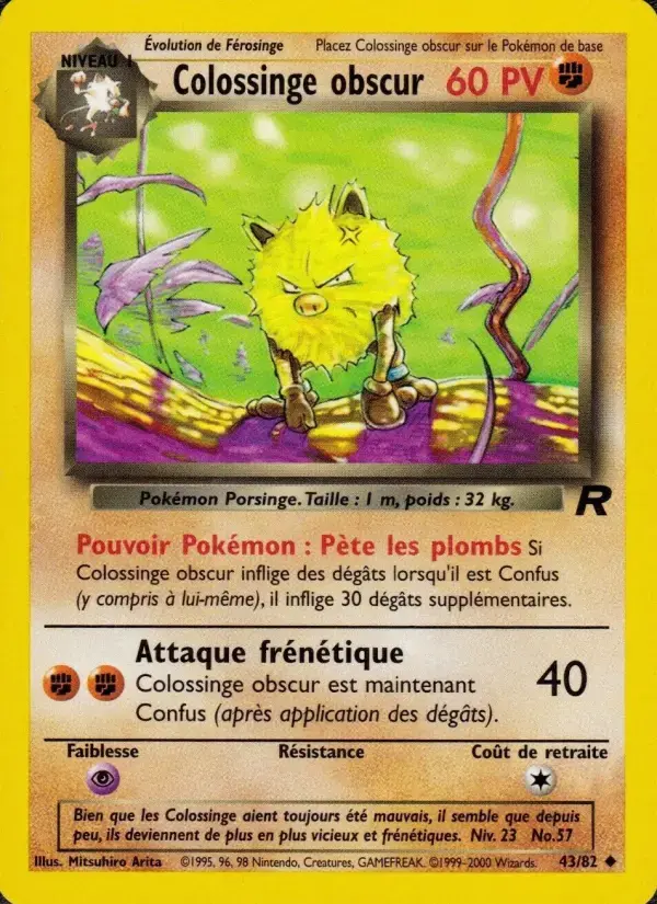 Carte Pokémon Colossinge obscur #43 — Team Rocket