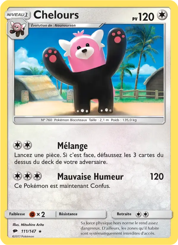 Carte Pokémon Chelours #111 — Ombres Ardentes