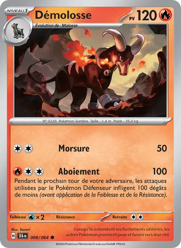 Carte Pokémon Démolosse #008 — Fable Nébuleuse