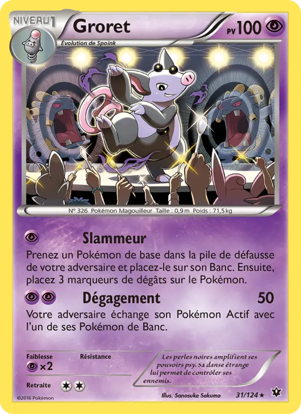 Carte Pokémon Groret #31 — Impact des Destins