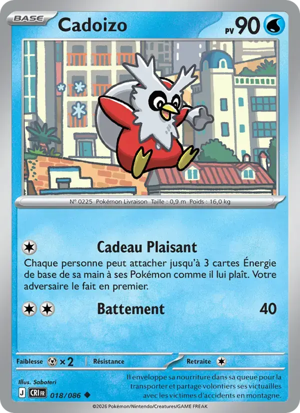 Carte Pokémon Cadoizo #018 — Chaos Ascendant