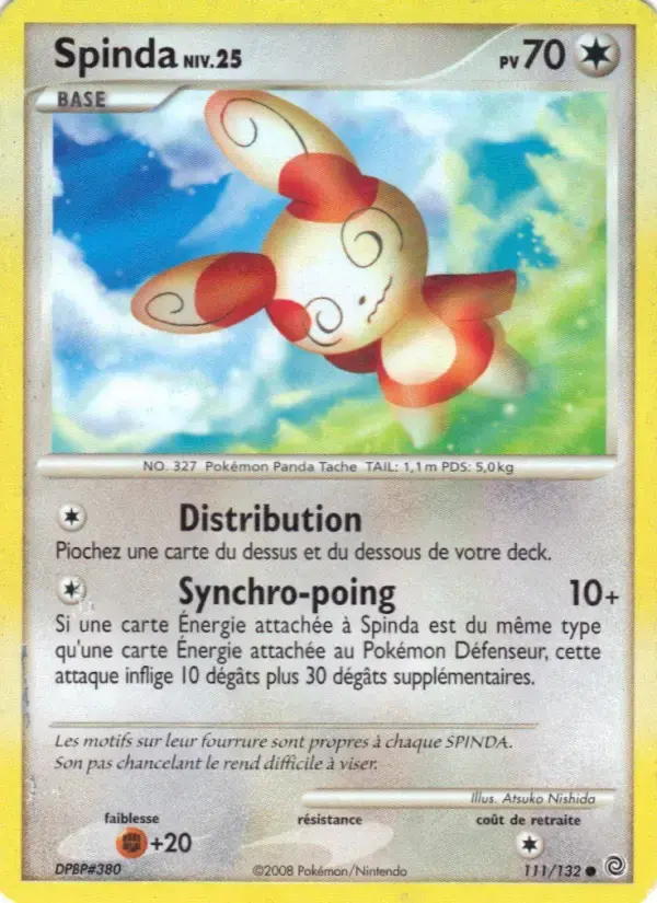 Carte Pokémon Spinda #111 — Merveilles Secrètes