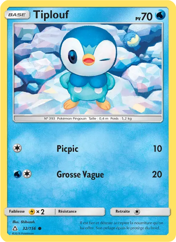 Carte Pokémon Tiplouf #32 — Ultra-Prisme
