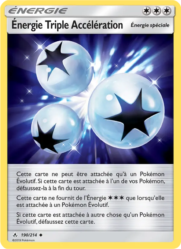 Carte Pokémon Énergie Triple Accélération #190 — Alliance Infaillible