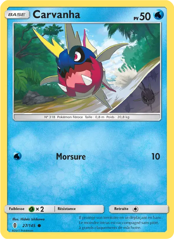 Carte Pokémon Carvanha #27 — Gardiens Ascendants