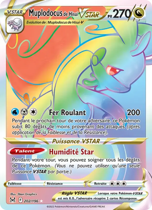 Carte Pokémon Muplodocus de Hisui VSTAR #202 — Origine Perdue