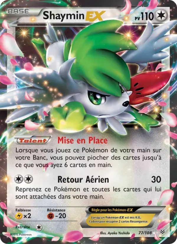 Carte Pokémon Shaymin EX #77 — Ciel Rugissant