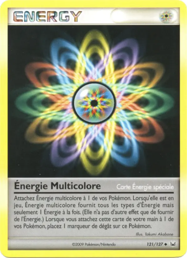 Carte Pokémon Énergie Multicolore #121 — Platine