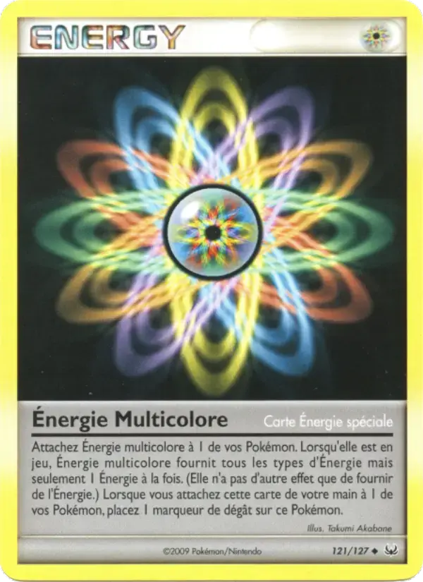Carte Pokémon Énergie Multicolore #121 — Platine