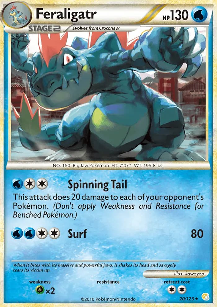Feraligatr #20 — HeartGold SoulSilver