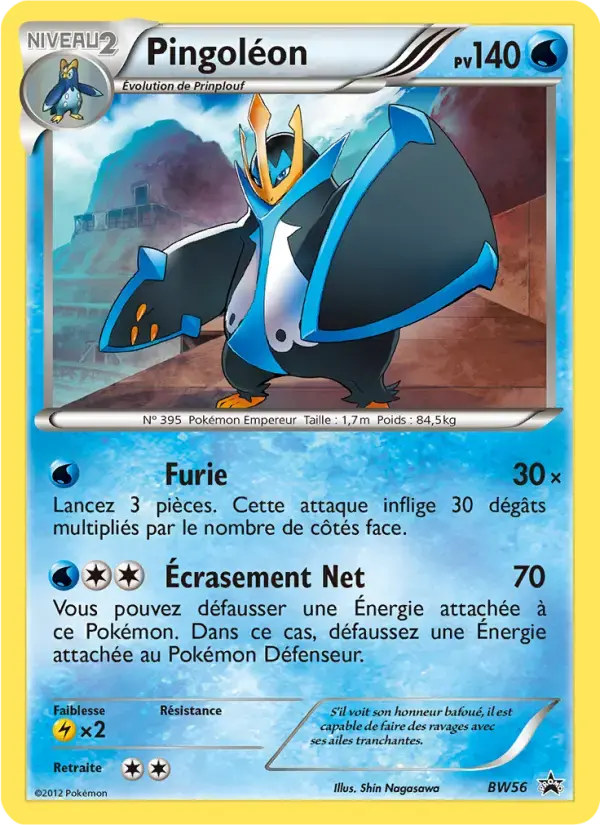 Carte Pokémon Pingoléon #BW56 — Promos Noir et Blanc