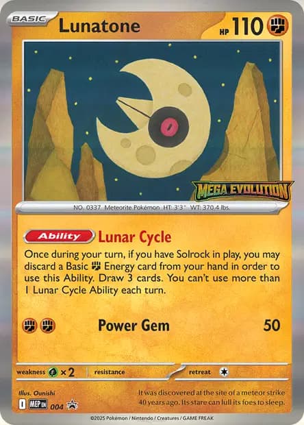 Lunatone #004 — Mega Evolution Promos