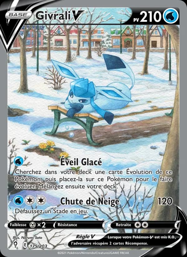 Carte Pokémon Givrali V #175 — Évolution Céleste