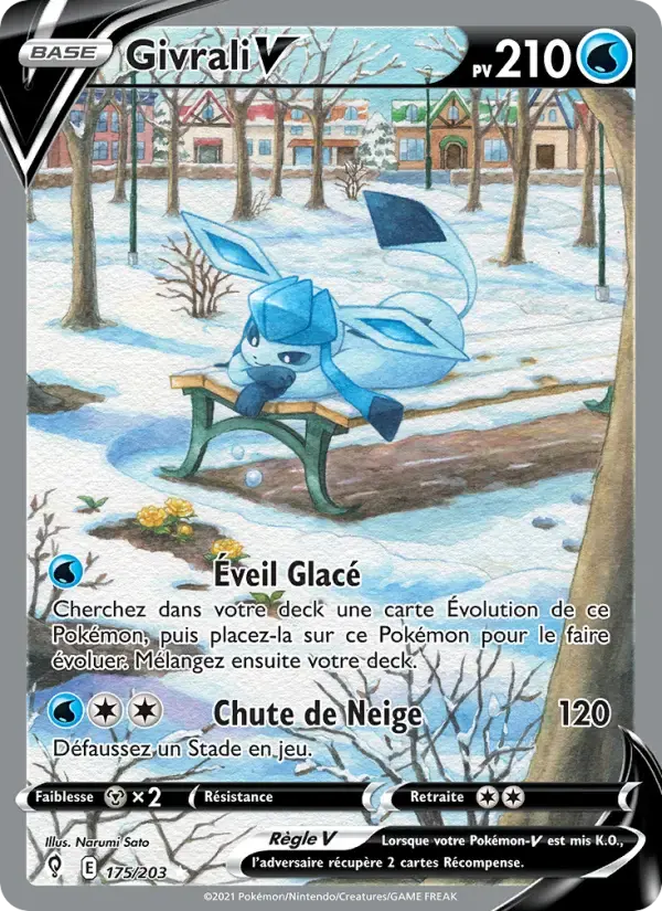 Carte Pokémon Givrali V #175 — Évolution Céleste